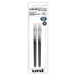 uni-ball® Vision™ Elite™ Liquid Rollerball Pen Refills, Bold Point, 0.8 mm, Blue/Black Ink, Pack Of 2
