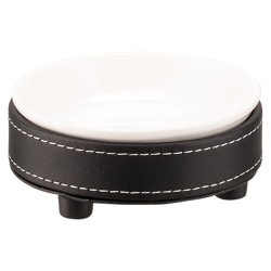 Erwyn Products Cordoba Soap Dishes, Black/White, Total Qty 12