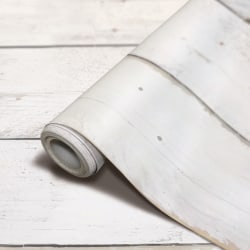 Teacher Created Resources Peel And Stick Decorative Paper Roll, 17-1/2" x 10’, White Shiplap