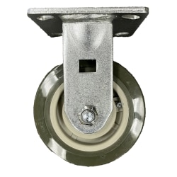 CSL Poly Casters, Rigid, 5", Gray, Set Of 2 Casters