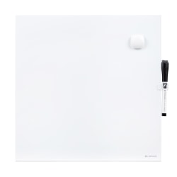 U Brands Magnetic Dry-Erase Board, 14" X 14", Frameless (460U00-04)