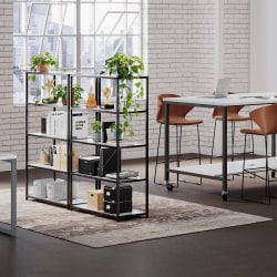 VARI 5-Tier Open Shelf, 55-1/2"H x 30-1/2"W x 13-1/2"D, White