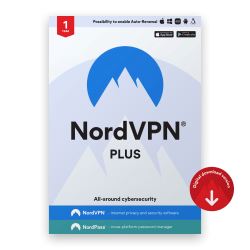 NordVPN Plus, 1-Year Subscription, For Windows/MacOS/iOS/Android/Linux, Download