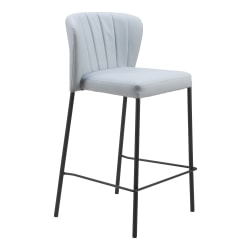 Zuo Linz Counter-Height Stools, Gray, Set Of 2 Stools