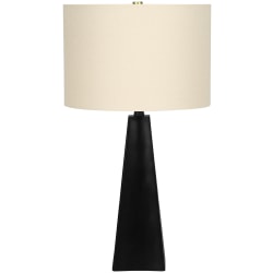 Monarch Specialties Pruitt Table Lamp, 27"H, Beige/Black