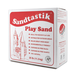 Sandtastik® Play Sand, 25 lb, Sparkling White, Pack Of 2