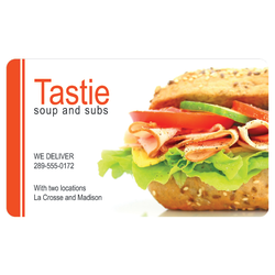 Custom Full-Color Business Cards, 16 Pt Semi-Gloss, 2" x 3-1/2", Printed 2-Sides, Rounded Corners, Box Of 250 Cards
