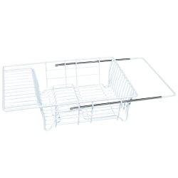 Better Houseware Adjustable Over-the-Sink Dish Drainer, 5"H x 11-1/2"W x 16-1/2"D, White