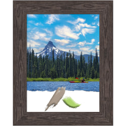 Amanti Art Bridge Wood Picture Frame, 24" x 30", Opening Size 18" x 24", Black
