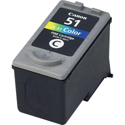 Canon® CL-51 ChromaLife 100 Tri-Color High-Yield Ink Cartridge, 0618B002AA