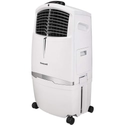 Honeywell Indoor Portable Evaporative Air Cooler, Fan & Humidifier - Cooler - 320 Sq. ft. Coverage - Activated Carbon Filter - Remote Control - White