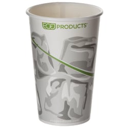 Eco-Products Double-Sided PLA Paper Cold Cups, 16 Oz, Multicolor, Pack Of 1,000 Cups