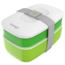 Bentgo Classic All-In-One Lunch Box Container, 3-13/16"H x 4-3/4"W x 7-1/8"D, Green