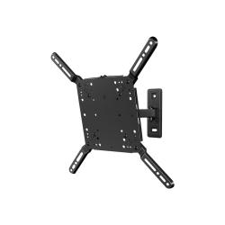 Secura QMF110-B2 - Mounting kit (wall mount, VESA adapter, mounting brackets) - full-motion - for flat panel - black - screen size: 10"-50"