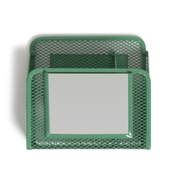 U Brands® Magnetic Locker Mesh Cup With Mirror, 5"H x 4-3/4"W x 2-7/16"D, Sage