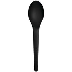 Eco-Products Plantware Spoons, 6", Black, Pack Of 1,000 Spoons