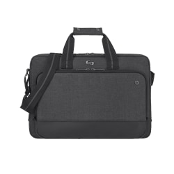 Solo New York Astor Slim Brief With 15.6" Laptop Pocket, Gray