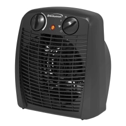 Brentwood® H-F305 1,500-Watt-Max Portable Electric Space Heater and Fan, Black