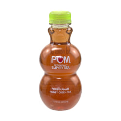 Pom Antioxidant Super Tea Pomegranate Tea, Honey Green Tea, 12 Oz, Carton Of 6