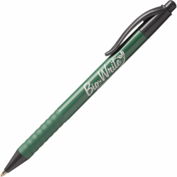 SKILCRAFT® Bio-Write® Retractable Pens, Medium Point, Black Ink, Pack Of 12 (AbilityOne 7520-01-578-9305)