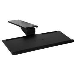 Mount-It! MI-7138 Adjustable Keyboard Tray With Wrist Rest, 5"H x 26"W x 10"D, Black