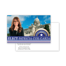 14pt, White Uncoated, Printed 2 Sides Custom Full-Color Postcards , 5-1/2" x 8-1/2" , Box Of 50