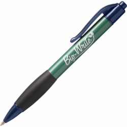 SKILCRAFT® Bio-Write® Retractable Pens, Medium Point, Blue Ink, Pack Of 12 (AbilityOne 7520-01-578-9309)