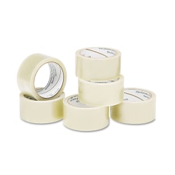 SKILCRAFT® Economy-Grade Packaging Tape, 2" x 55 Yd., Clear, Pack Of 6 (AbilityOne 7510-01-579-6871)
