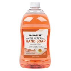 Highmark® Antibacterial Liquid Hand Soap, Clean Scent, 56 Oz Refill Bottle, Orange