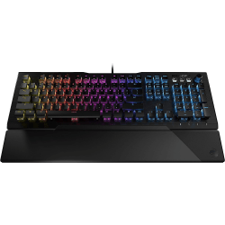 Roccat Vulcan 121 Mechanical Linear Gaming Keyboard With Detachable Palm Wrist Rest, Black