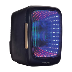 Frigidaire 0.14 Cu. Ft. 6-Can Retro Gaming Light-Up Portable Beverage Mini Fridge, Stealth