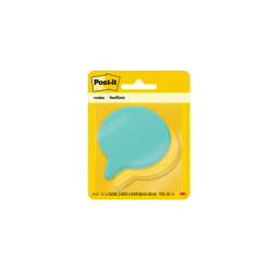 Post-it® Notes, Super Sticky Die-Cut Thought Bubble Shape, 3" x 3", Assorted Colors, Pack Of 2 Pads