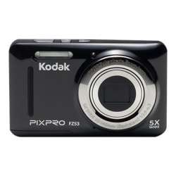Kodak PIXPRO Friendly Zoom FZ53 - Digital camera - compact - 16.15 MP - 720p / 30 fps - 5x optical zoom - black