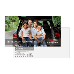 14pt, White UV High Gloss Front, Printed 2 Sides Custom Full-Color Postcards, 6-1/2" x 12" , Box Of 50