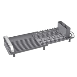Better Houseware Compact Expanding Dish Rack, 5-1/4"H x 7-3/4"W x 10-3/4"D, Gray
