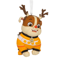 Hallmark Resin Christmas Ornament, 2" x 2-3/4" x 2", Paw Patrol Holiday Rubble