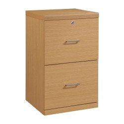 Office Star™ Alpine 17"D Vertical 2-Drawer File Cabinet With Lockdowel™ Fastening System, Natural