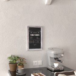 Flash Furniture Canterbury Wall Mount Magnetic Chalkboard Signs, 11" x 17", White Wash, Set Of 10 Signs