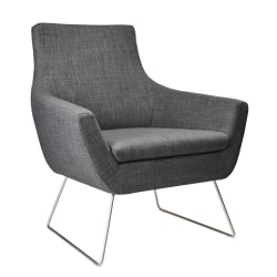 Adesso® Kendrick Fabric Chair, Charcoal Gray