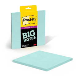 Post-it® Super Sticky Big Notes, 8 x 8 in, 1 Sticky Note Pad, 30 Sheets/Pad, Great for Vision Boards, Creative Projects, Study Spaces, Fresh Mint
