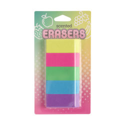 Office Depot® Brand Scented Erasers, Assorted Colors, Pack Of 5