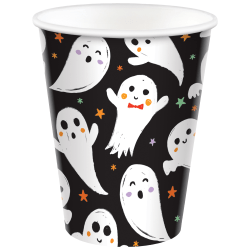 Amscan Spooky Friends Paper Cups, 9 Oz, Multicolor, 50 Cups Per Pack, Set Of 2 Packs