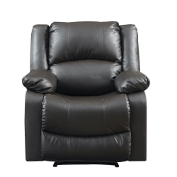 Lifestyle Solutions Relax A Lounger Price Faux Leather Manual Recliner, Java