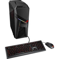 Asus ROG Strix GL12CP-DS751 Gaming Desktop Computer - Core i7 i7-8700 - 8 GB RAM - 1 TB HDD - Tower - Black - Windows 10 64-bit - NVIDIA GeForce GTX 1050 2 GB - DVD-Writer - Wireless LAN - Bluetooth