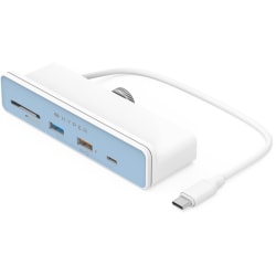 Targus® Sanho HyperDrive 6-in-1 USB-C Hub for iMac 24?, 1.03"H x 1.57"W x 4.72"D, White, HD34A8