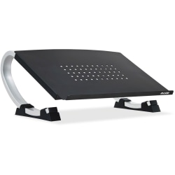 Allsop Laptop Adjustable Curve Stand, 5.6" x 14.7" x 11.5", Black/Silver
