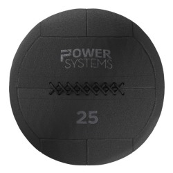 Power Systems Ballistic Series Medicine Ball, 25 Lb, Black, Total Qty 1