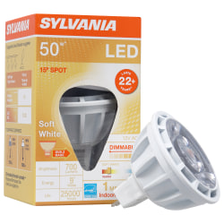 Sylvania LEDvance MR16 Dimmable 700 Lumens LED Light Bulbs, 5 Watt, 2700 Kelvin/Warm White, Case Of 6 Bulbs