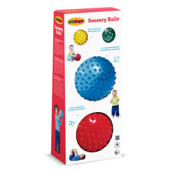 Edushape See-Me Sensory Ball Mega Pack, Assorted Colors, Pack Of 4 Balls