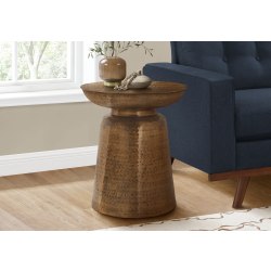 Monarch Specialties Tess Accent Table, 22"H x 20"W x 20"D, Copper